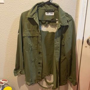 Zara guns and roses military style jacket
